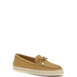 Suede and raffia Loafers
