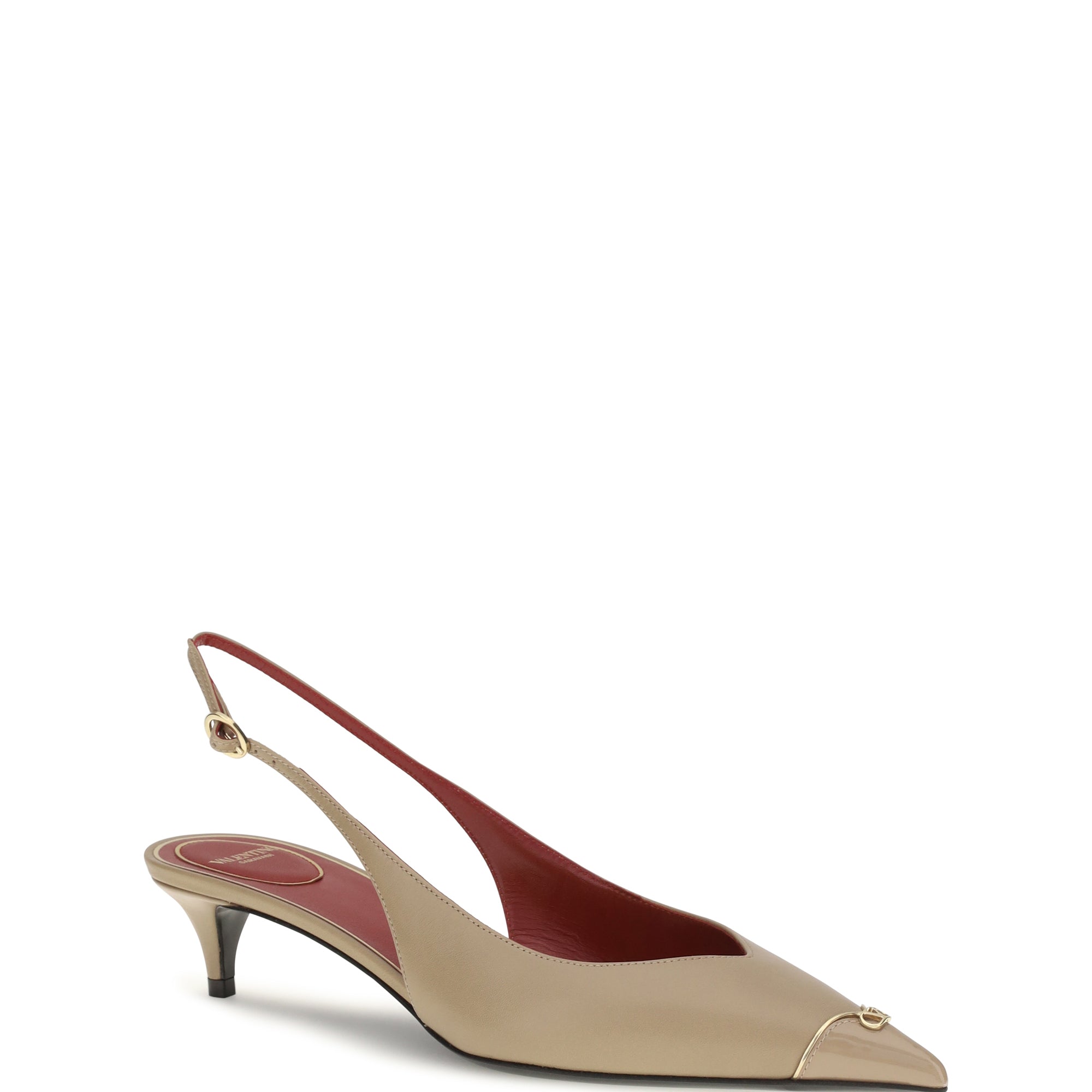 VLogo Signature kitten-heel slingback Pumps