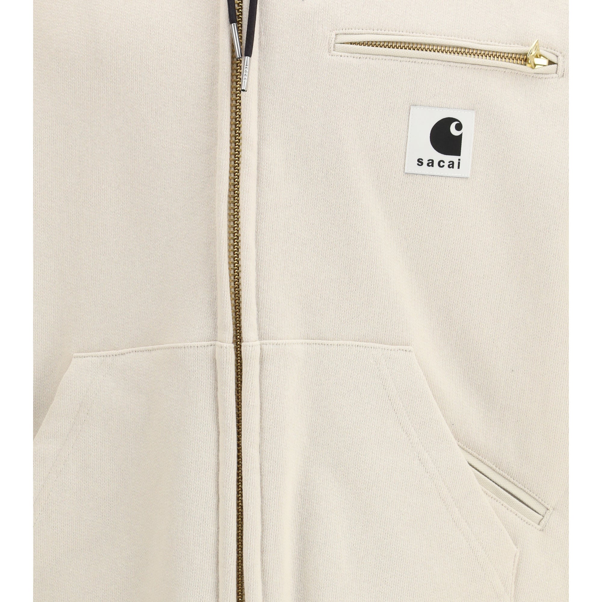 Cotton jersey Hoodie by Sacai + Carhartt WIP