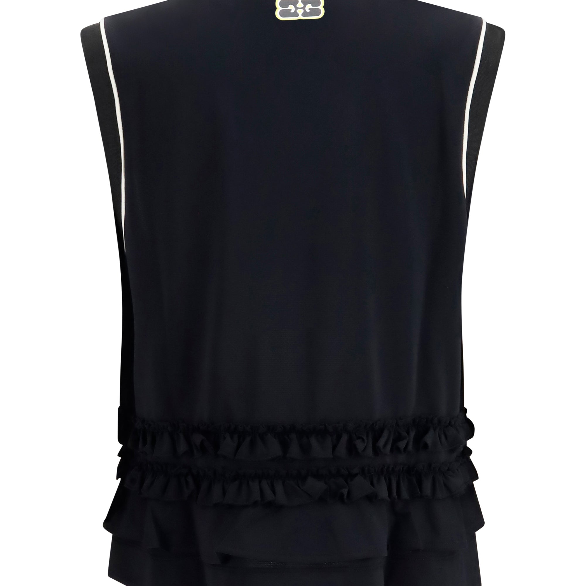 Cycora oversized tank Top with ruffled hem