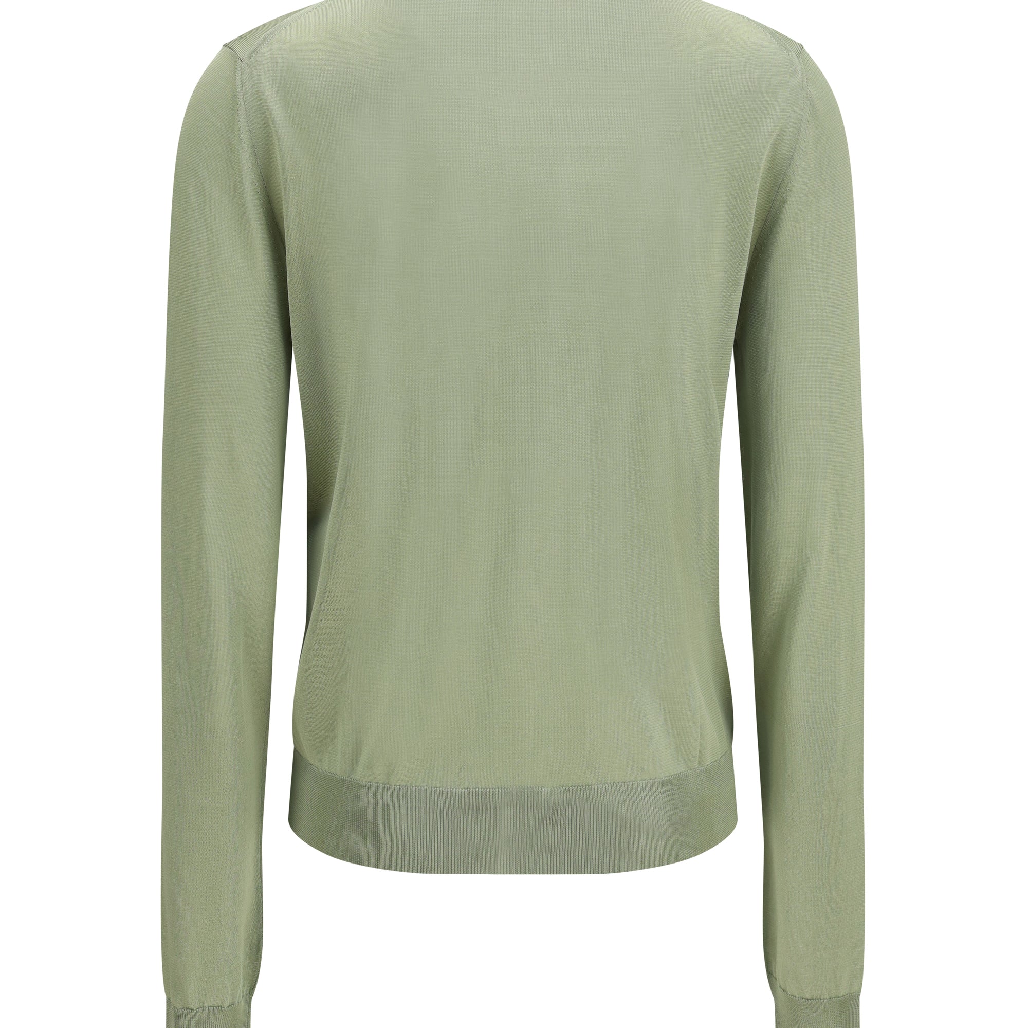 Cardigan crewneck in viscose with embroidered logo