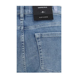 Cropped flared Jeans with raw hem