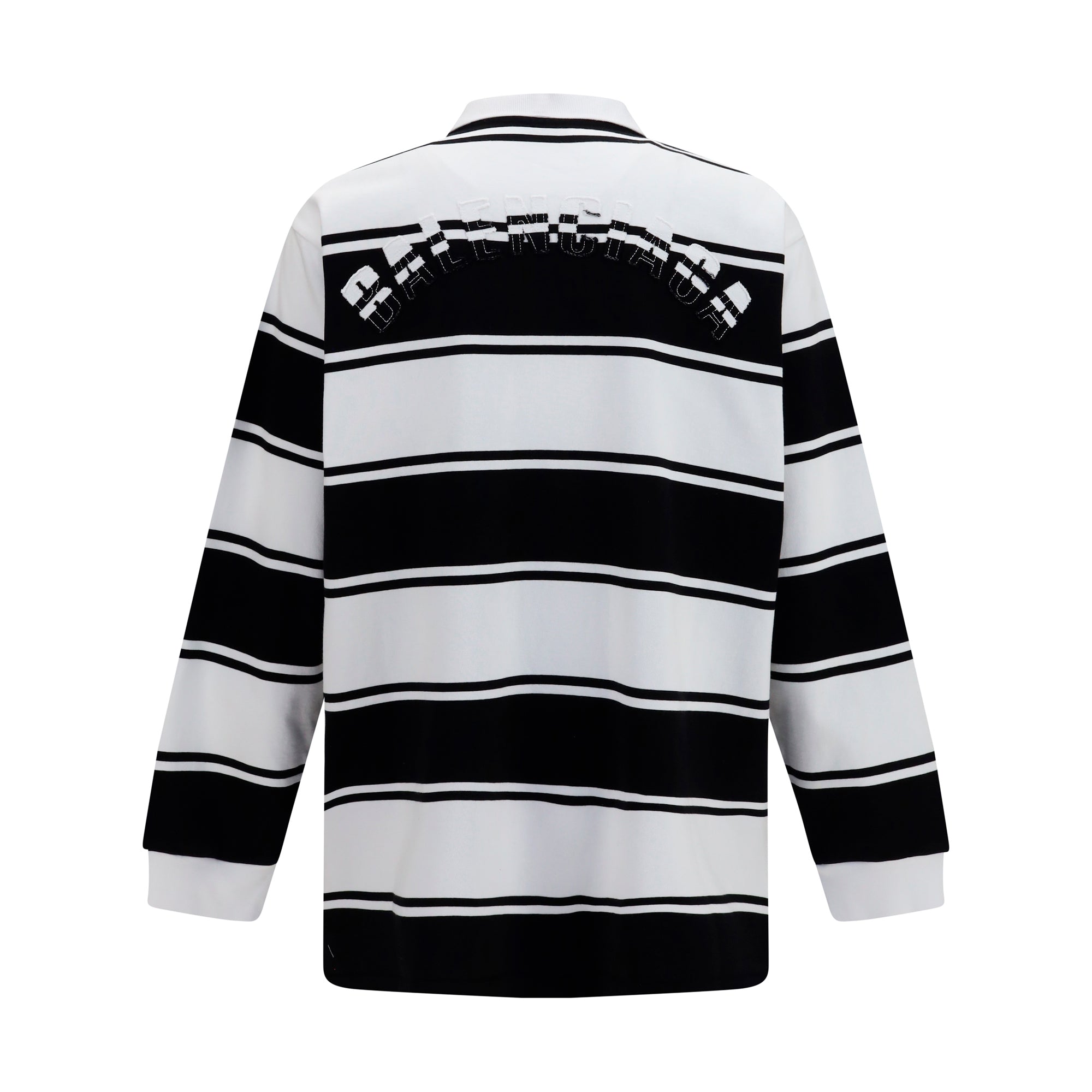 Striped long-sleeve Polo