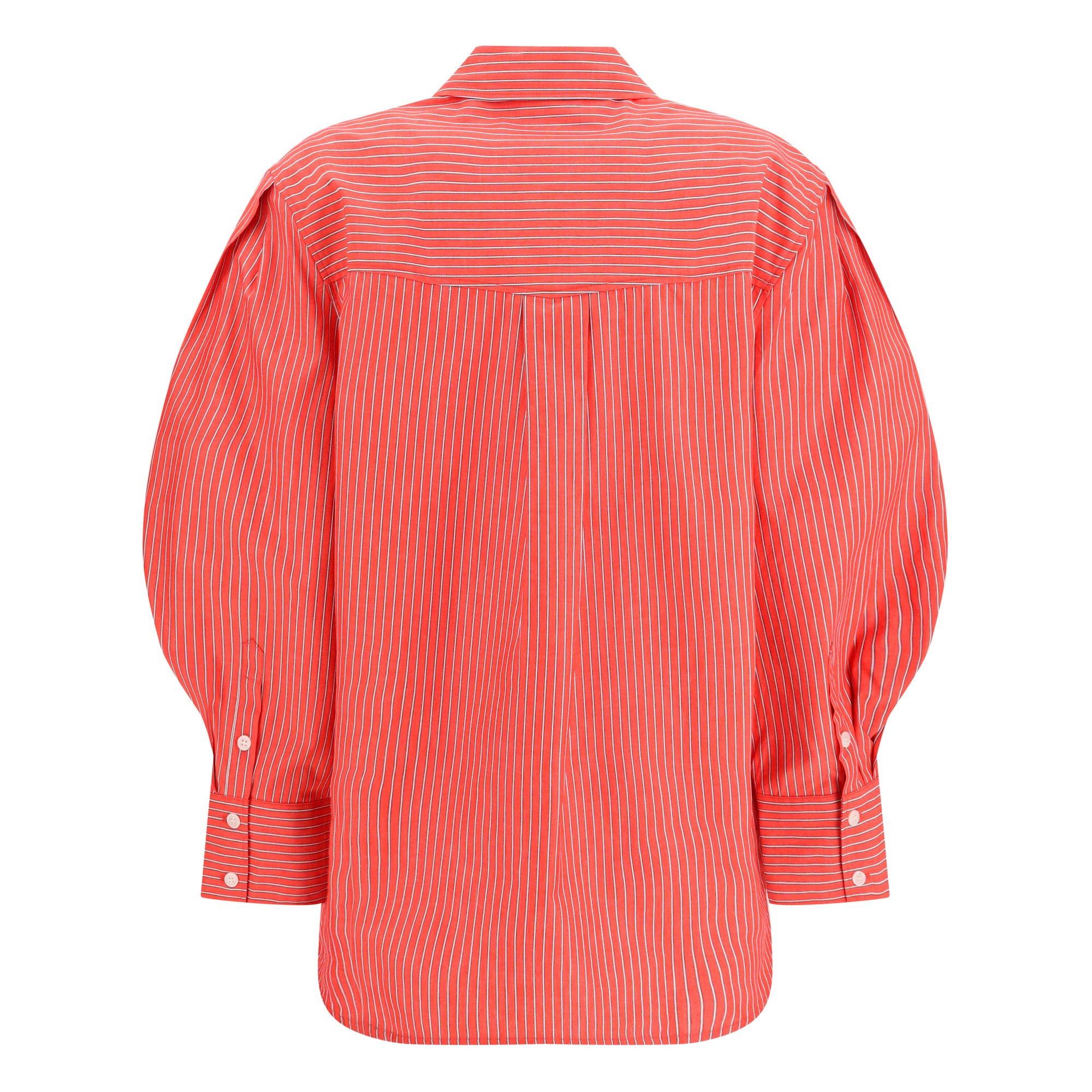 Striped cotton Shirt with balloon sleeves