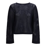 perforated boatneck Jumper