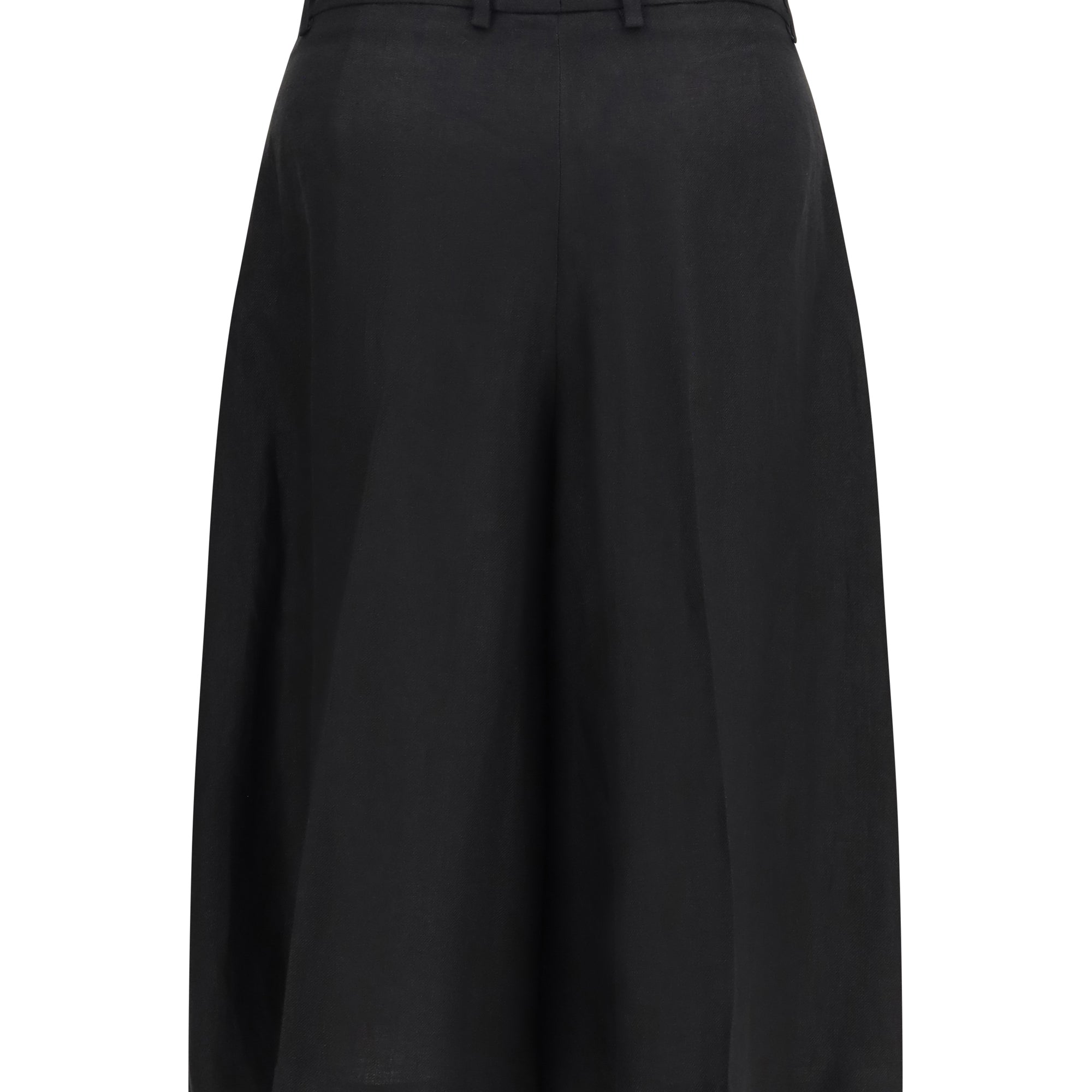 Straight-Leg Bermuda Shorts in twill with pleats