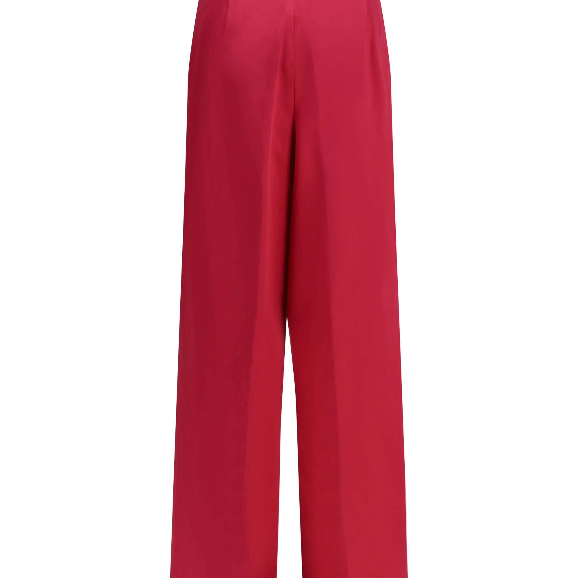 Wide pleated Pants in washed cotton and acetate