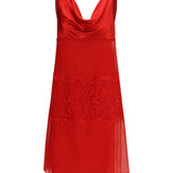 Draped lace Dress