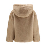 Hooded Jacket in eco-fur