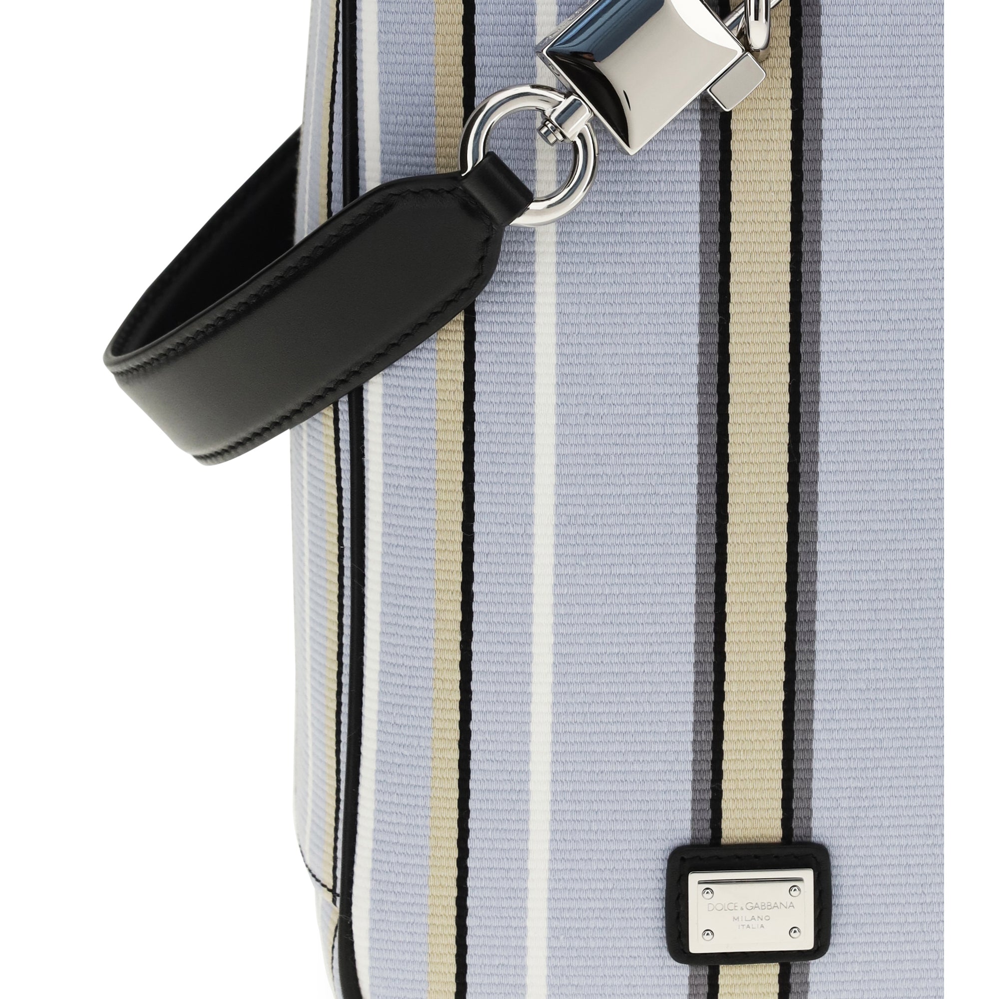 Lock Handbag in jacquard fabric