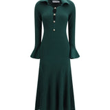 Keyhole knit midi Dress
