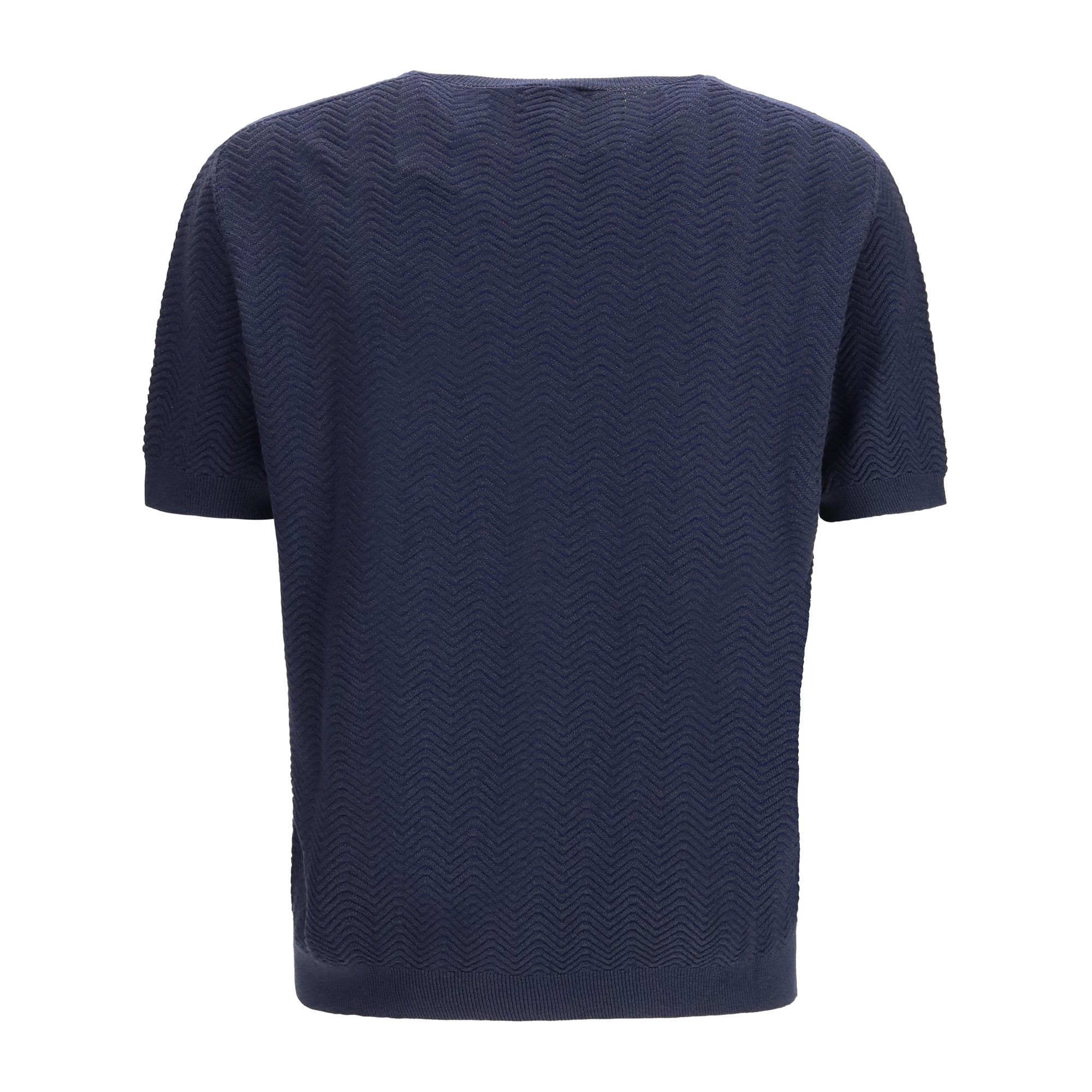 Short-sleeved cotton and silk Sweater
