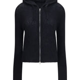Alpaca-blend Zip-Up Hoodie