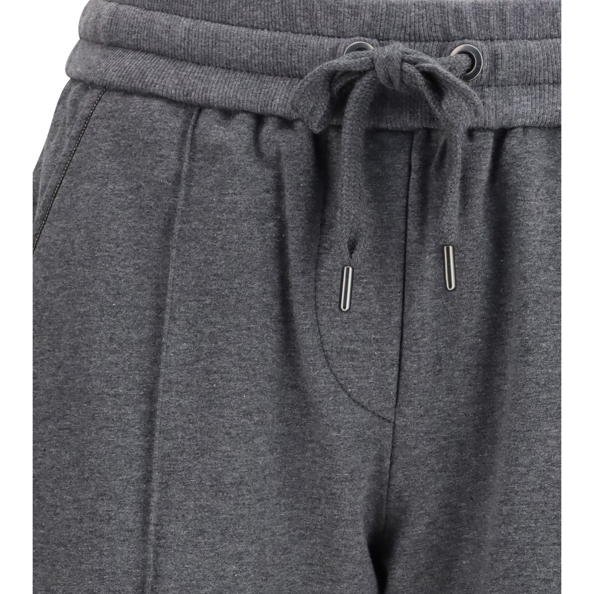 Track stretch-fleece Pants with monili detailing