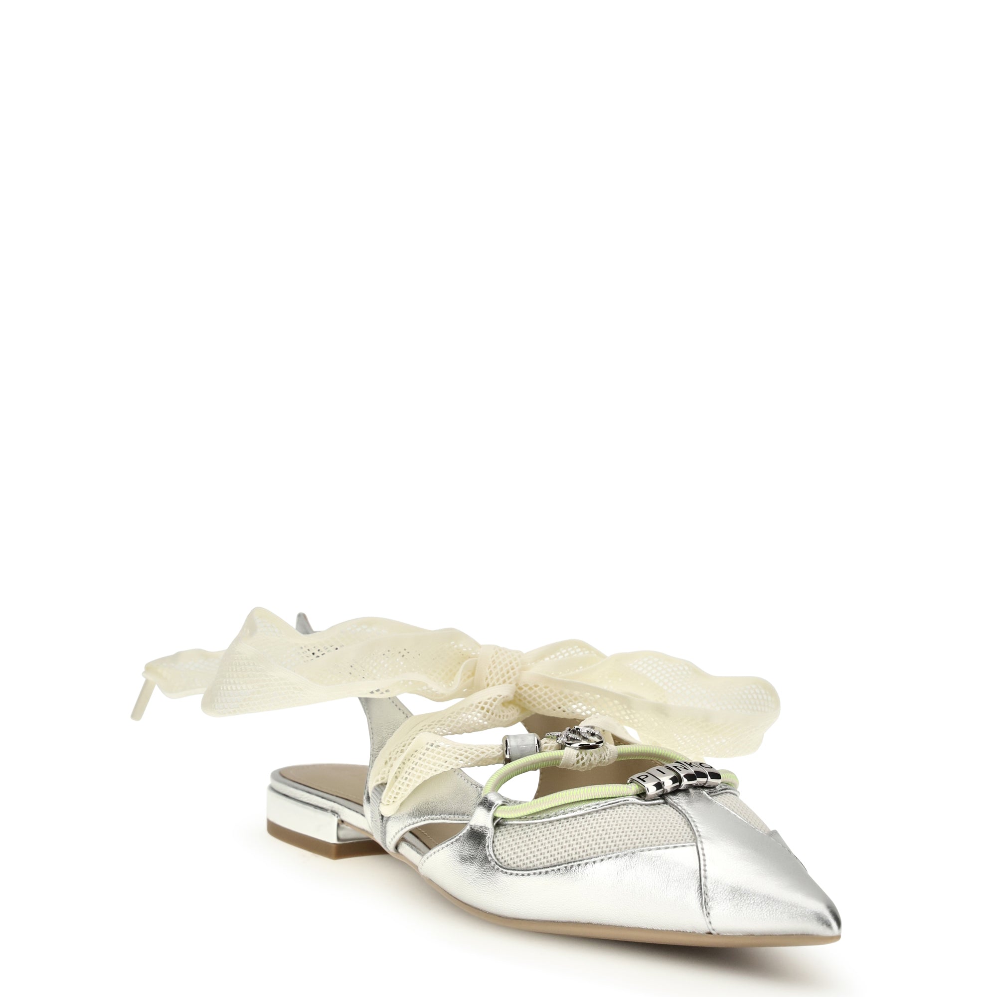Metallic leather Gianira Ballerinas