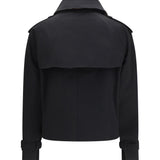 Mayfair cropped Trench Jacket in gabardine