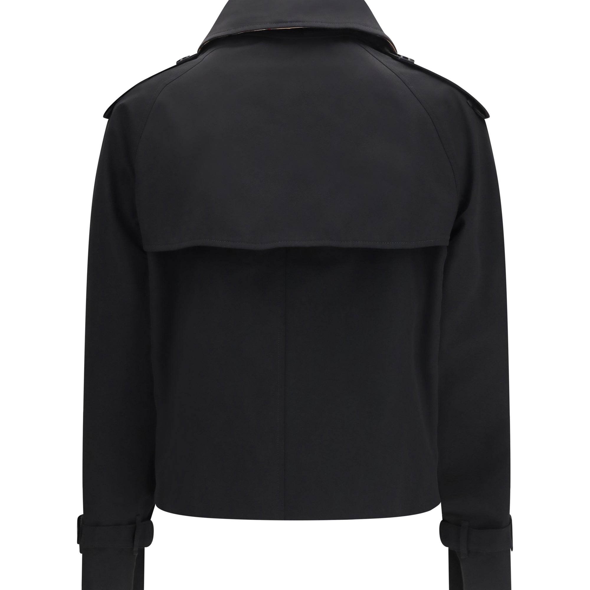 Mayfair cropped Trench Jacket in gabardine