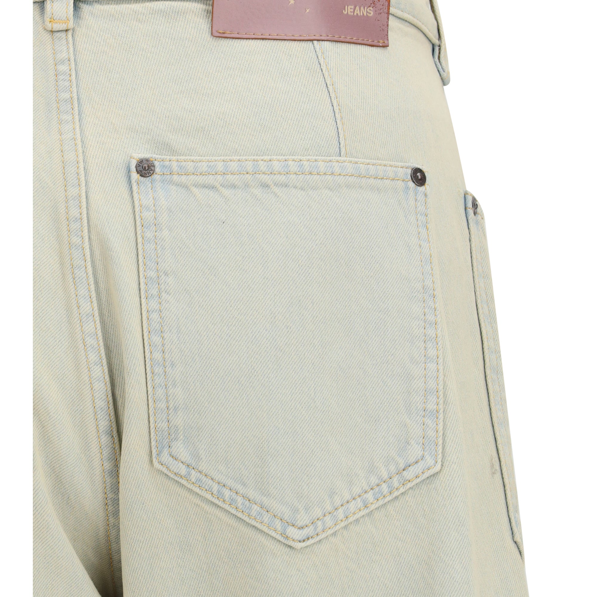 Jeans in cotton with patch pockets