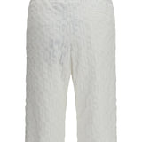 Shorts with all-over monogram