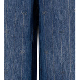 Crystal-striped Jeans