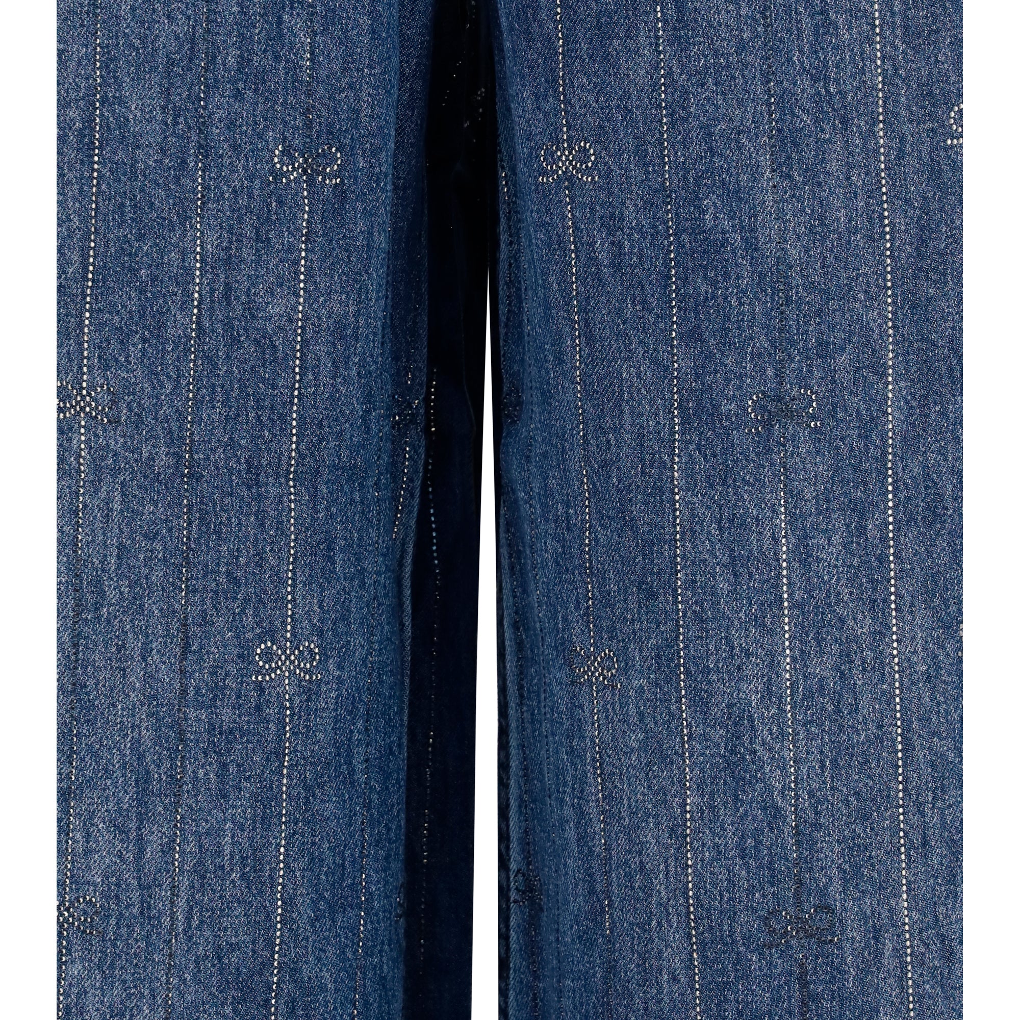 Crystal-striped Jeans