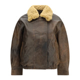 Leather Bomber Jacket