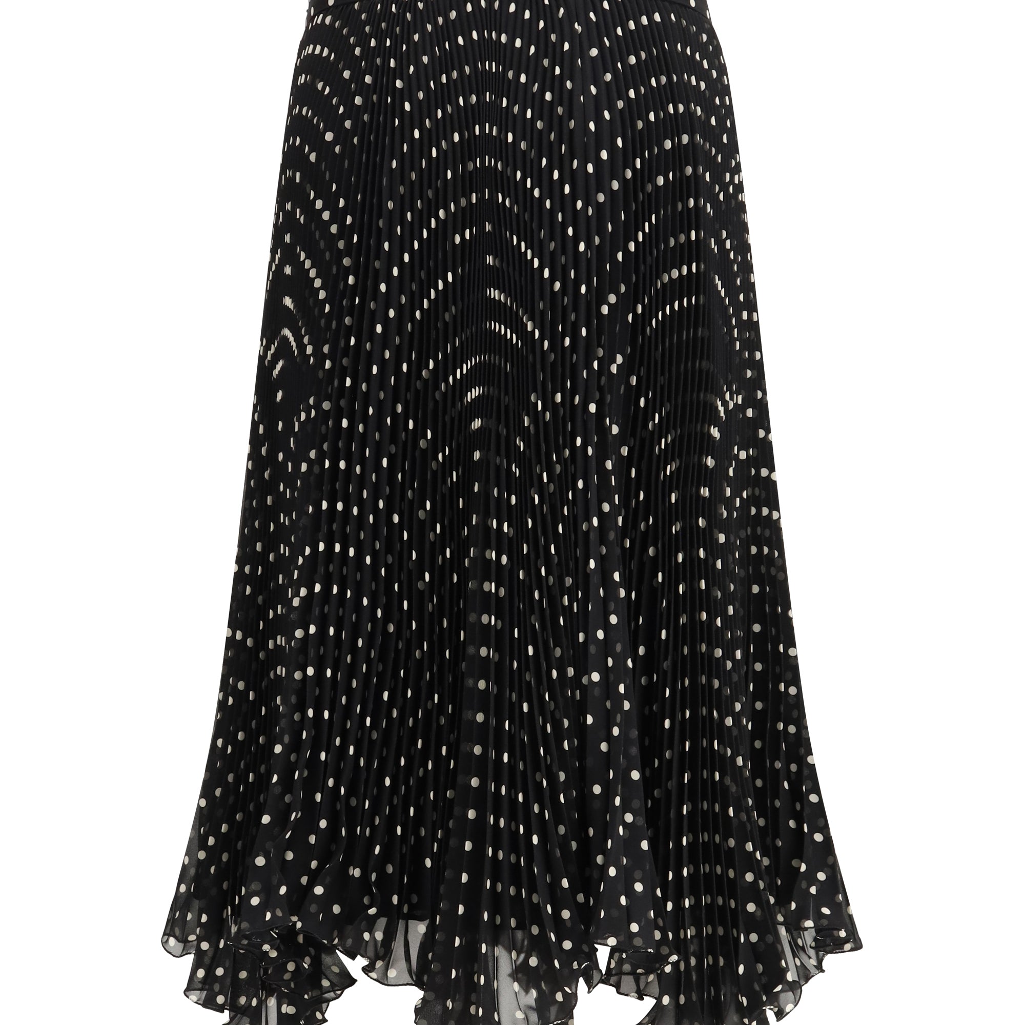 Polka-dot silk Skirt