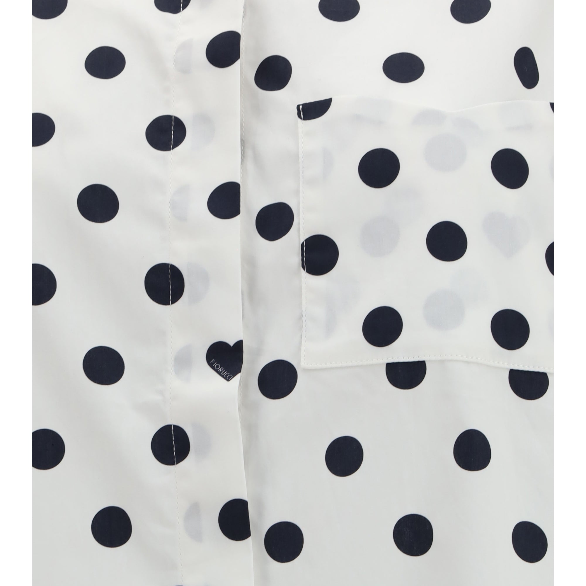 Polka-dot midi shirt Dress