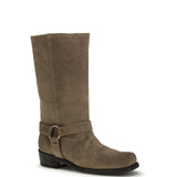 Suede biker Boots