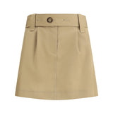 Cotton gabardine Miniskirt
