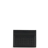 Calfskin plongé Cardholder with woven detail