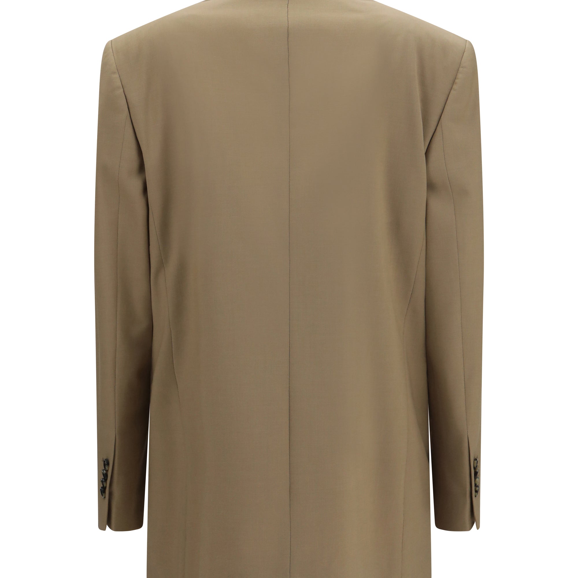 Double-breasted stretch wool blend Blazer