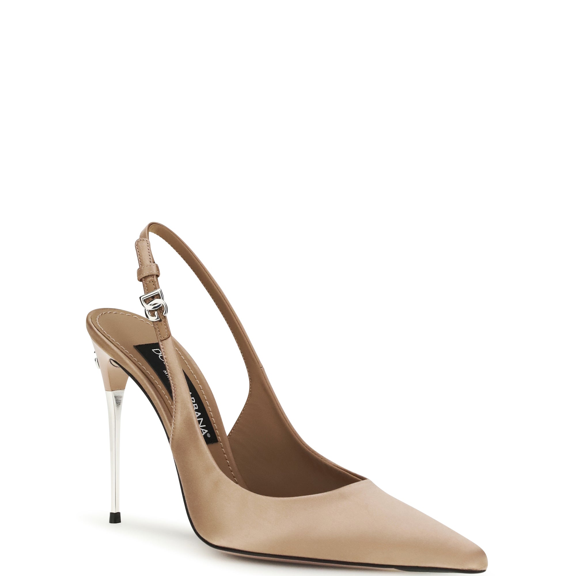 Satin Slingback Pumps