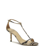 Python-print leather Sandals