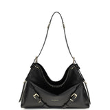 Large Voyou Shoulder Bag in shiny leather