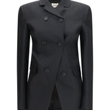 Rolo double-breasted silk and wool Blazer