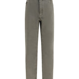Jeans with turn-up hem