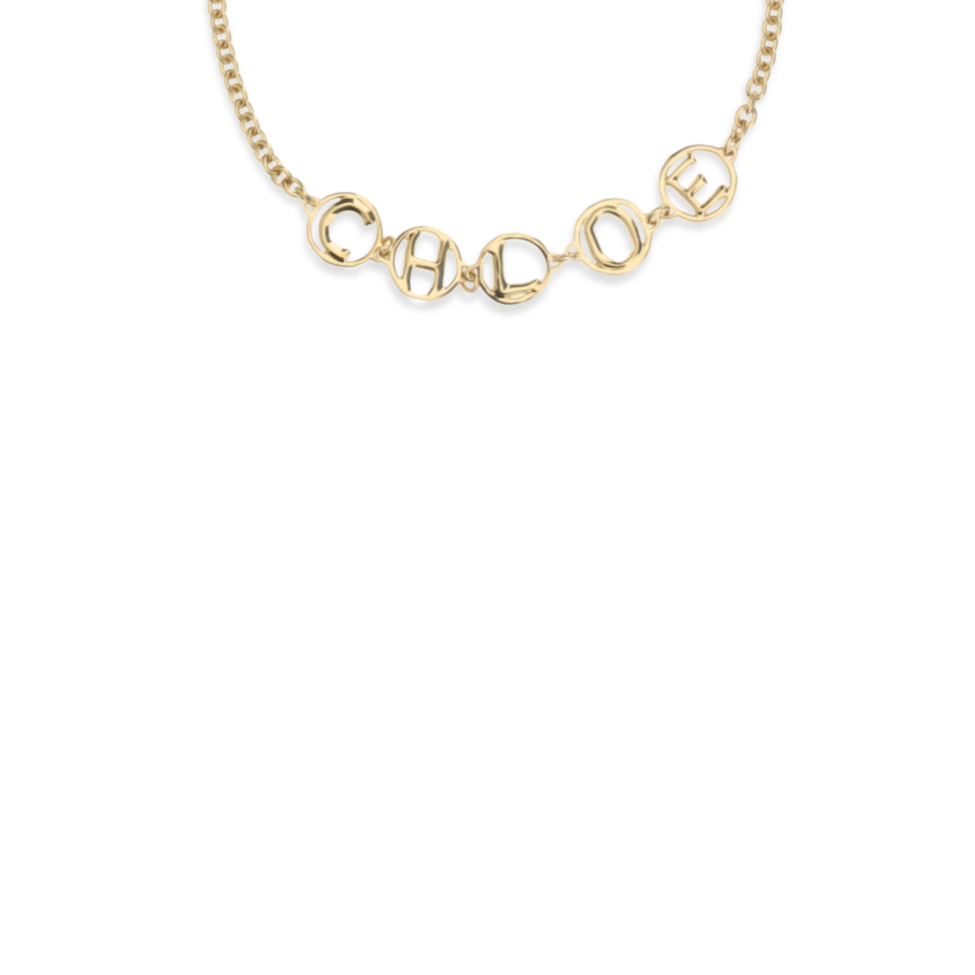 Script choker Necklace