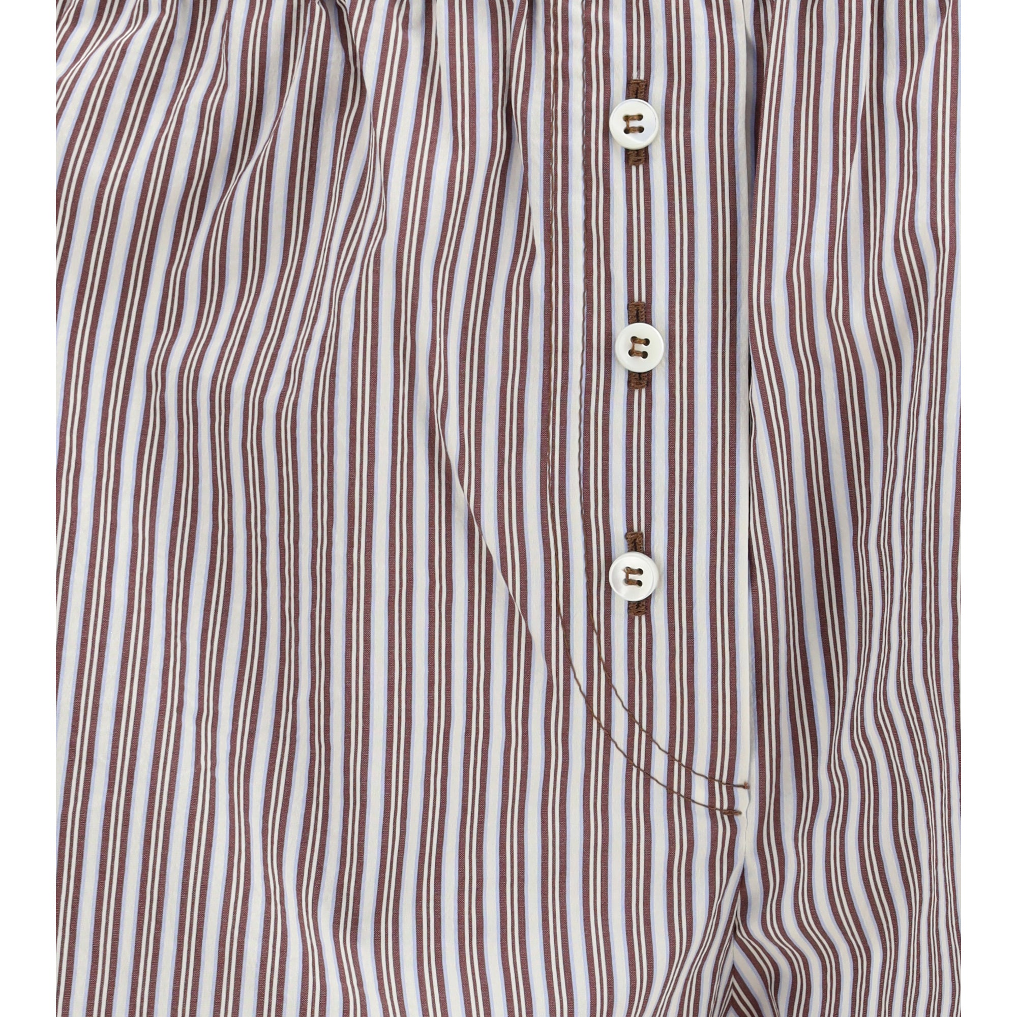 Striped silk Shorts