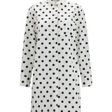 Polka-dot midi shirt Dress