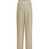 Tailored wool and silk canvas Pants