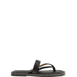 Slip-on leather Sandals with sequins