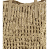 BC Duo Shoulder Bag in raffia
