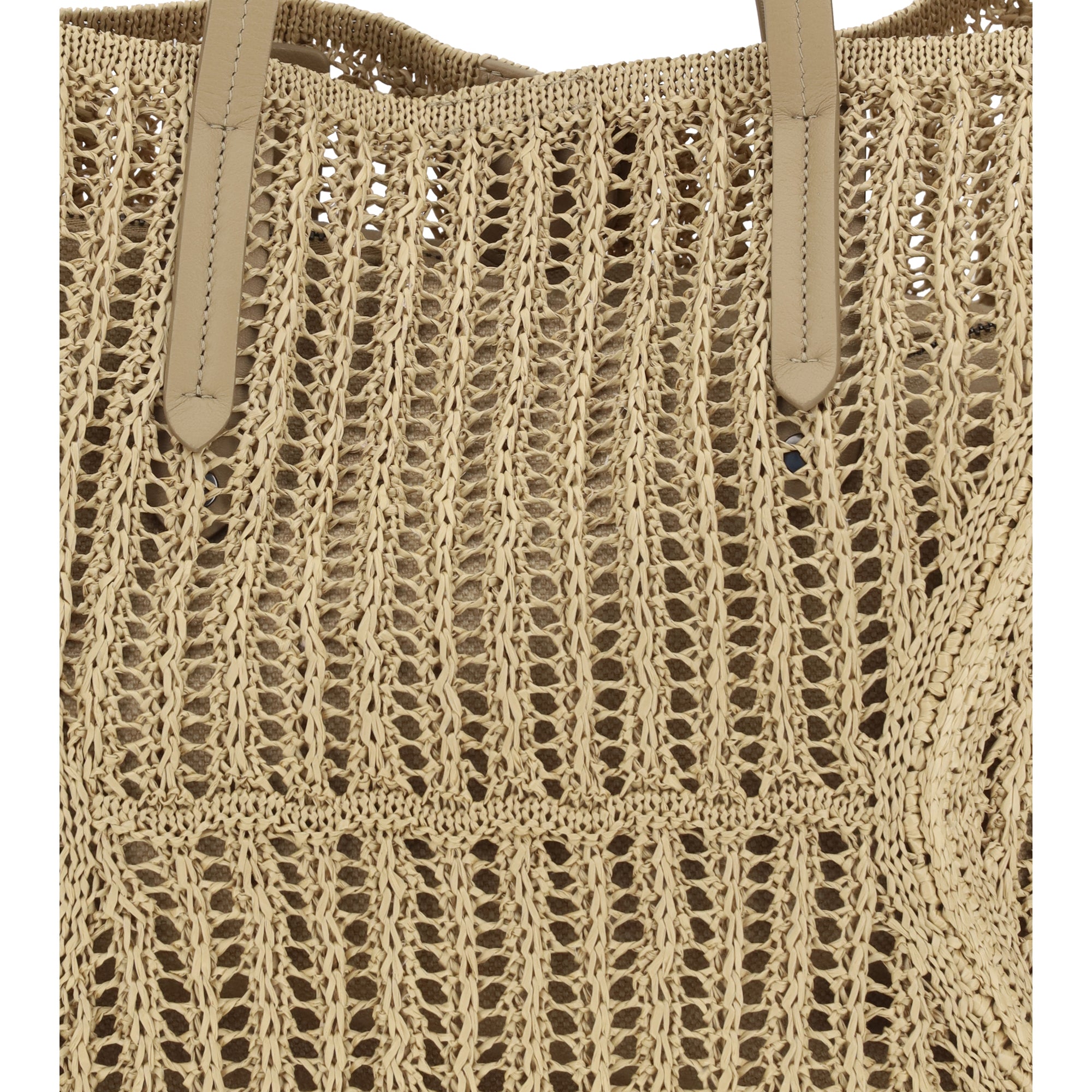 BC Duo Shoulder Bag in raffia