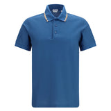 Cotton Polo with Check trims