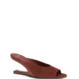 Suede open-toe Mules