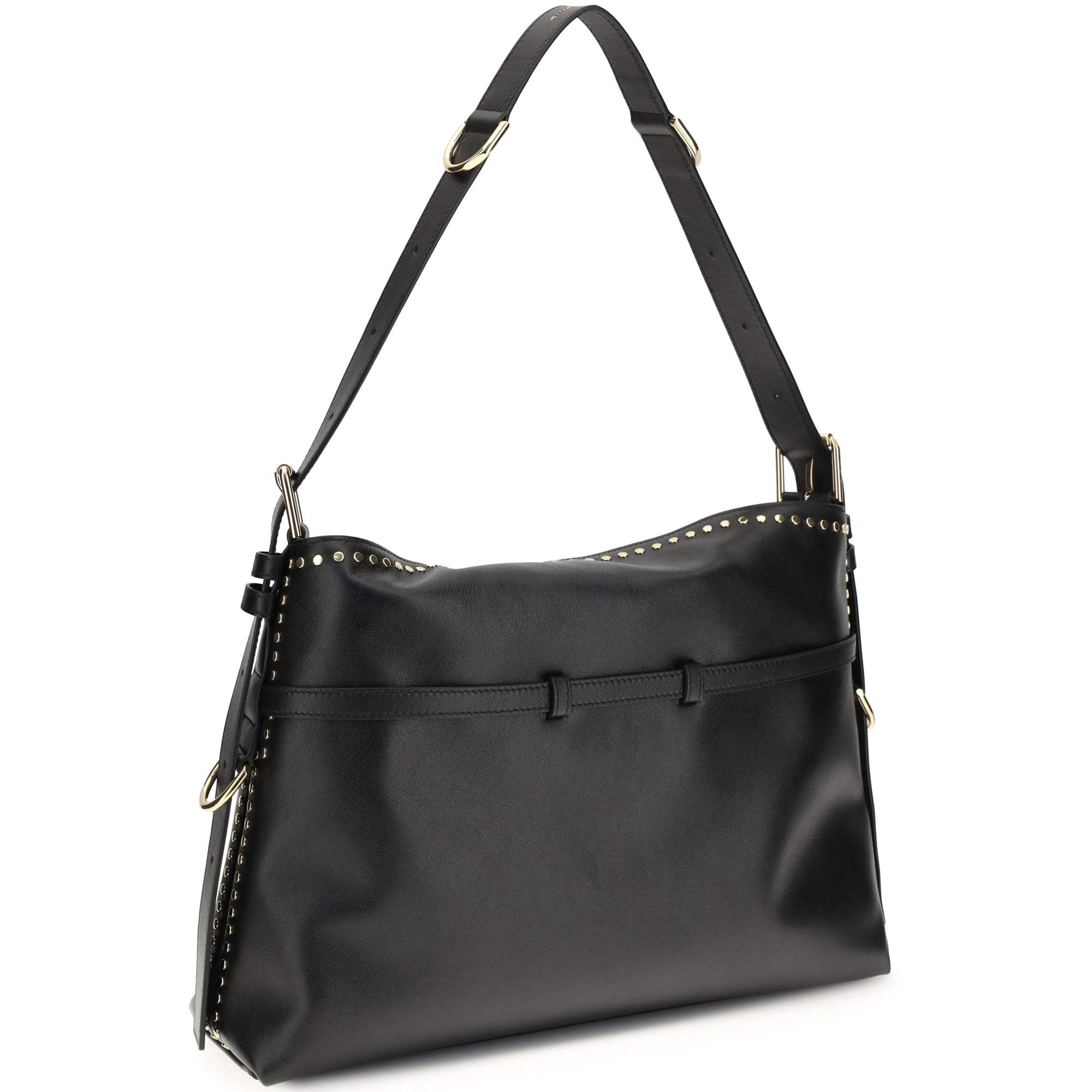 Large Voyou Shoulder Bag in shiny leather