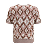 Short-sleeve crewneck Sweater