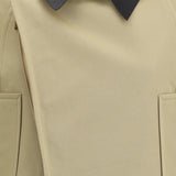 Cropped Cotton and Wool Caban