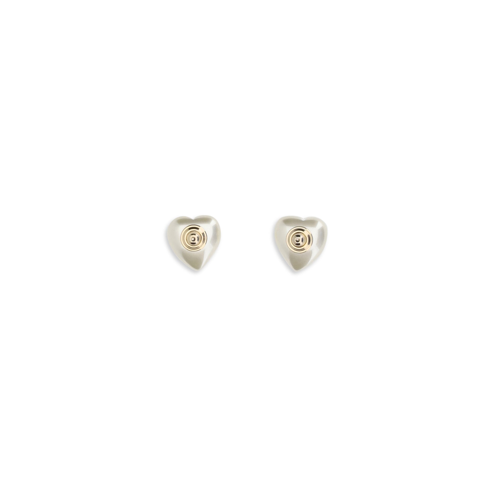 VLogo Signature Earrings in metal and pearls